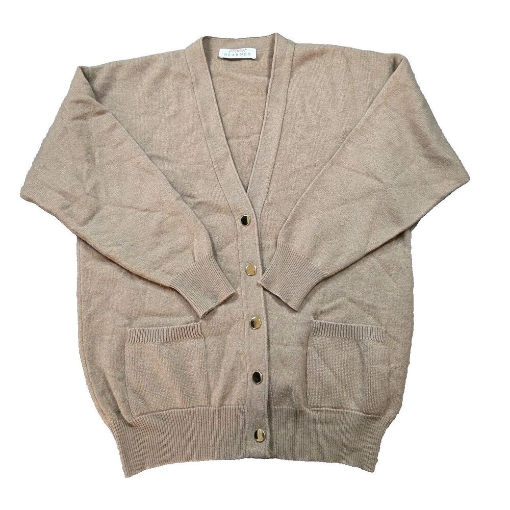 Vintage Blarney Woollen Mills Wool Cardigan Sweater Ireland 90s